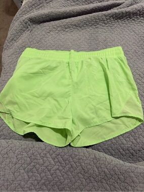 all in motion Neon Lime Athletic Shorts